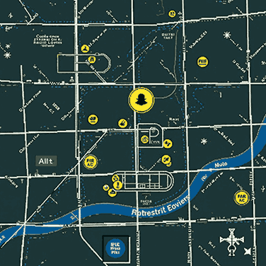  Map on the Snapchat